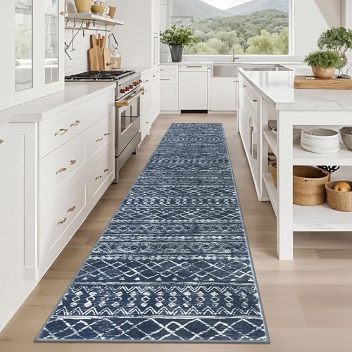 KUTA Boho Runners for Hallways 2.6x12 ft Moroccan Washable Runner Rug - Image 2