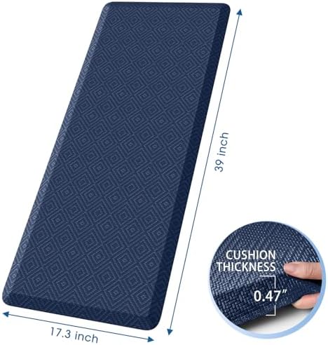 Anti-Fatigue Kitchen Mats for Floor Standing and Comfort Desk Mats 17"x39" - Image 2