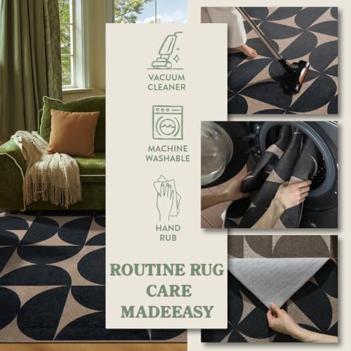 Lahome Geometric Indoor Door Mats for Entryway, 2x3 Washable Non Slip Rug - Image 5