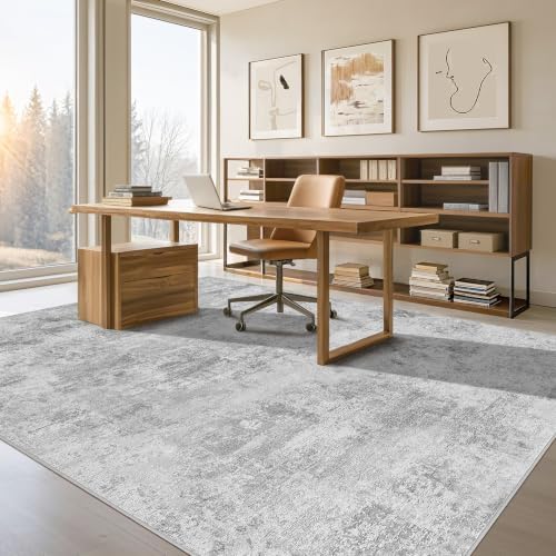Tortania Area Rug Living Room Rugs - 5x8 Washable Large Soft Neutral Boho Moroccan Bohemian Farmhouse Rug Indoor Floor Carpet for Bedroom Under Dining Table Home Office Decor - Ivory Grey - Image 6