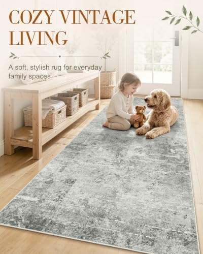 OLANLY 2x4 Washable Accent Rug Non Slip Carpet for Entryway Kitchen Bedside - Image 3