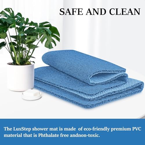LuxStep Shower Mat Bathtub Mat Non-Slip Bath Mat with Drain, Quick Drying - Image 6