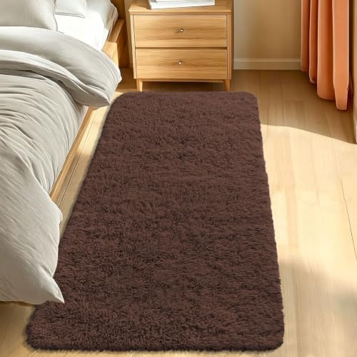 Smiry Area Rugs for Living Room Bedroom 2x6 ft, Fluffy Washable Carpet by Smiry