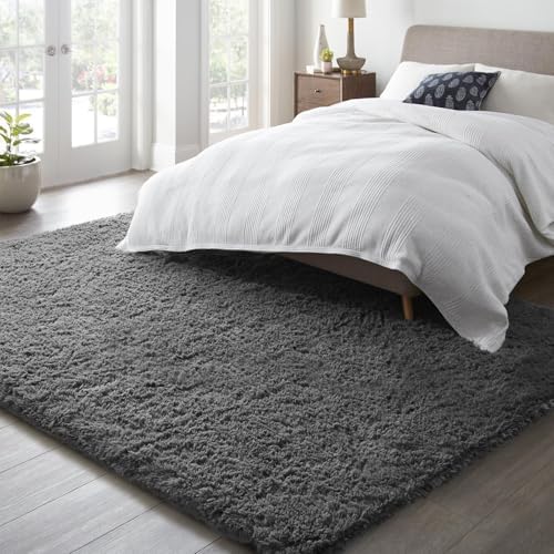 Ophanie 6x9 Area Rugs,Upgrade Non-Slip Fluffy Soft Rugs for Living Room,Large Shag Grey Fuzzy Plush Rug,Gray Shaggy Big Carpets for Bedroom,Kids Boys Girls Dorm Decor with Over 99 pcs Pile fibers - Image 3