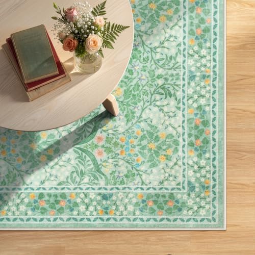 Lahome Sage Bathroom Rugs for Entryway, 2x3 Green Kitchen Rugs Non Slip - Image 6