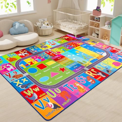 HOMORE Kids Rug, 10x14 Large Educational Rugs for Classroom Playroom - Image 5