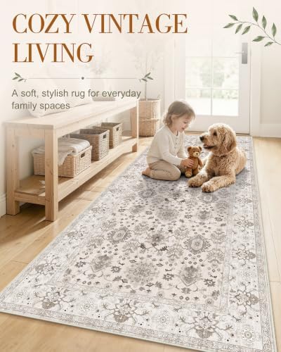 OLANLY 3x4 Washable Accent Rug, Soft Non Slip Carpet for Entryway Bedside - Image 3