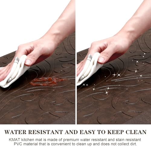 KMAT 2PCS Kitchen Mat Cushioned Anti-Fatigue Comfort Standing Mat Rug - Image 4