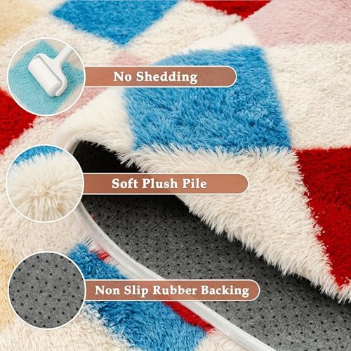 PureCozy Soft Shag Rug 8x10 Living Room High Pile Non-Slip Fluffy Carpet - Image 5