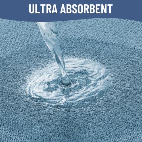 Smiry Memory Foam Bath Mat 45x27, Extra Soft Absorbent Bathroom Rugs - Image 4
