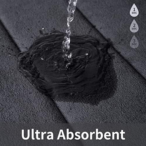ROSMARUS Memory Foam Bath Mat, 20''x32'', Charcoal Gray - Image 4