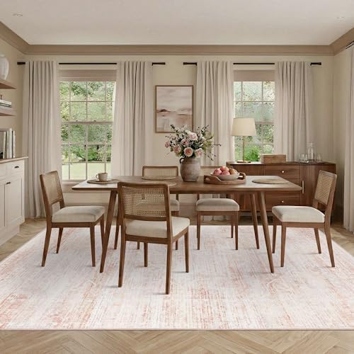 8x10 Area Rugs for Living Room Washable Large Pink Rugs Cute - Image 4