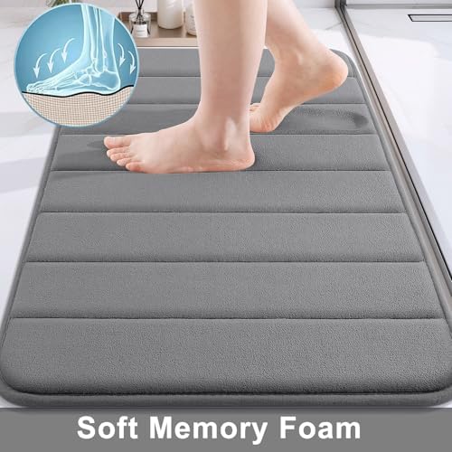 Buganda Memory Foam Bath Mat 55 x 24, Ultra Soft Absorbent Bathroom Rugs - Image 2