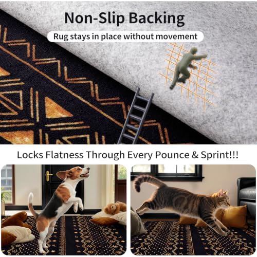 SERISSA 2x12 Washable Non-Slip Boho Runner Rug for Hallway - Image 6