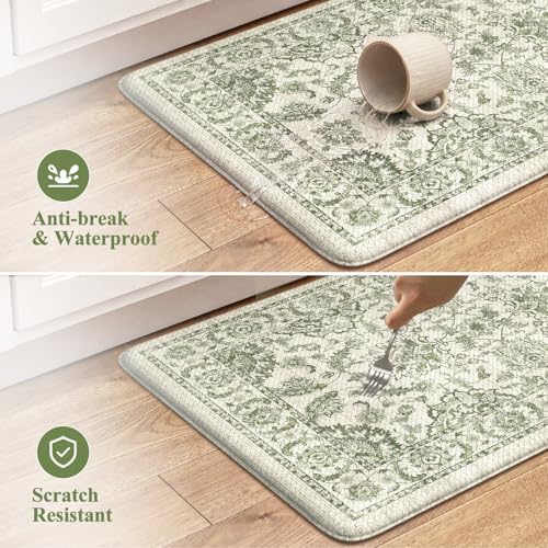 KIMODE Anti Fatigue Mats for Kitchen Floor Comfort Cushioned Rugs Sets of 2 - Image 6