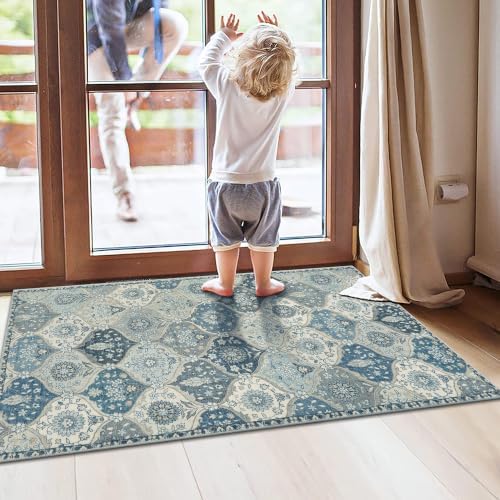 Lahome Moroccan Front Door Mat Indoor Entrance, 2x3 Rugs for Entryway Bathroom - Image 5