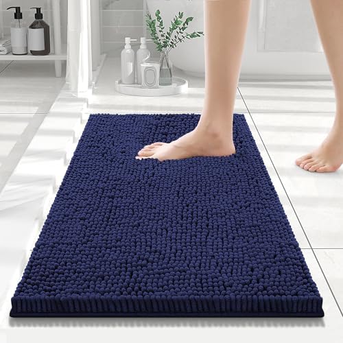 Smiry Bathroom Rugs 24X16, Luxury Chenille Extra Soft Absorbent Bath Mat by Smiry
