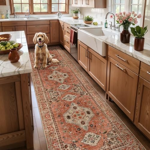 Tangsoo Boho 3x10 Runner Rugs for Hallway, Washable Runner Rugs Non Slip - Image 2