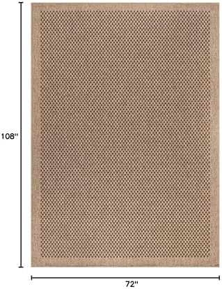 CAMILSON Easy Jute Rug 6x9, Indoor Outdoor Natural Color Fiber Area Rugs for Living Room Patio and Kitchen Rug, Sisal Boho Woven Design, Easy-Cleaning, Washable Outside Carpet Alfombras para(6 x 9) - Image 2