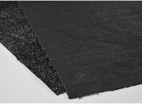 Garland Rug Artificial Grass 5 ft. x 8 ft. Large Indoor/Outdoor Area Rug Black -Lush Black, Durable, and Low-Maintenance for Patios, Lawns, and More - Image 5