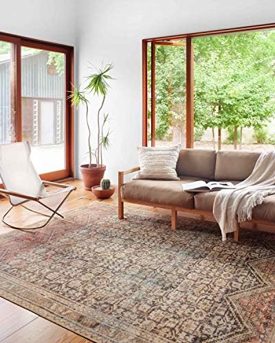 Loloi Loren Charcoal/Multi 5'-0" x 7'-6" Area Rug - Image 2