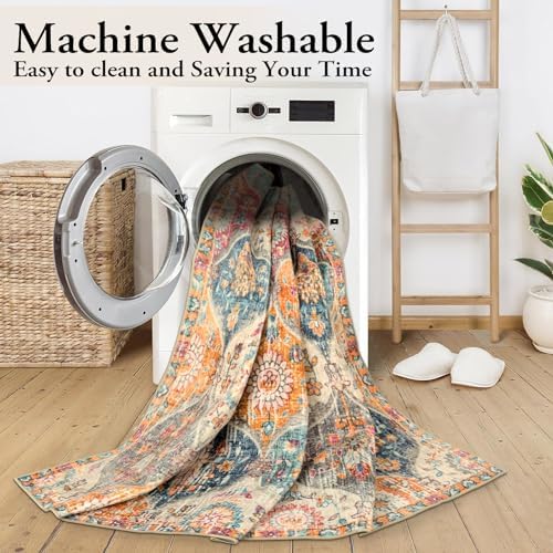 Lahome Moroccan 6x9 Rugs for Living Room, Washable 6x9 Area Rug for Bedroom - Image 5