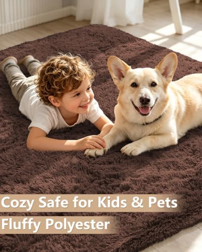 Smiry Area Rugs for Living Room Bedroom 2x6 ft, Fluffy Washable Carpet - Image 3