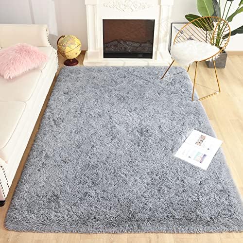 Chicrug Soft Area Rugs for Bedroom Living Room Plush Fluffy Rug 6x9 - Image 6
