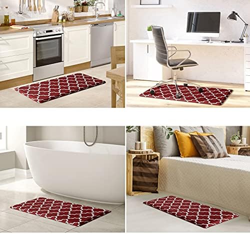 WISELIFE Kitchen Mats and Rugs Cushioned Anti-Fatigue, 17.3"x 39", Red - Image 7