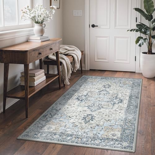 GENIMO Indoor Outdoor Rug, Washable for Patio and Deck, Light Blue, 3x5 - Image 6