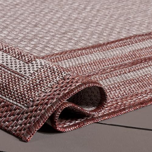 SAFAVIEH Courtyard Outdoor Runner Rug 2'3"x6', Grey & Red CY8475-36512 - Image 6