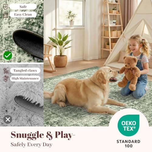 Homemate Washable Rug 2x6 Area Rugs - Vintage Rugs for Living Room - Image 6