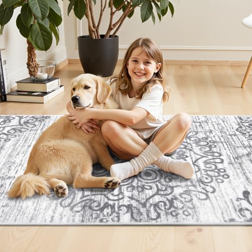 HEBE Hallway Runner Rug 3'x6', Washable Non Slip Kitchen Rug Runner - Image 5