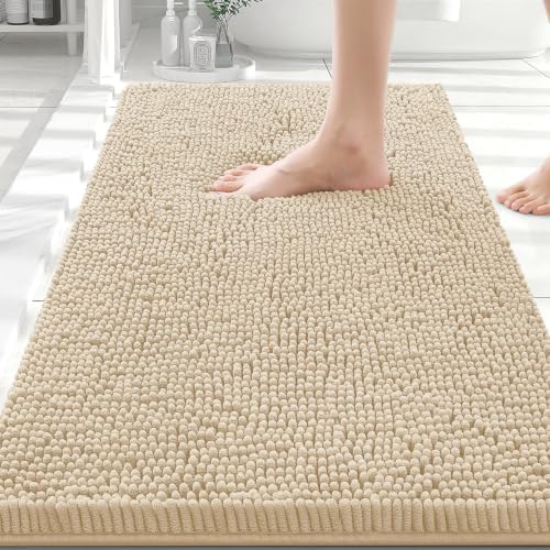 Smiry Bathroom Rugs 30X20, Luxury Chenille Extra Soft Absorbent Bath Mat by Smiry