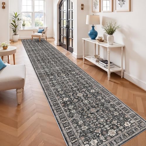 Long Hallway Runner Rug 3x22: Non Slip Runner Rugs with Rubber Backing Soft by TOPRUUG