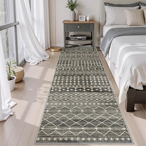 Miukiki Hallway 2x8 Runner Rug Washable Non Slip Kitchen Rug Black - Image 6