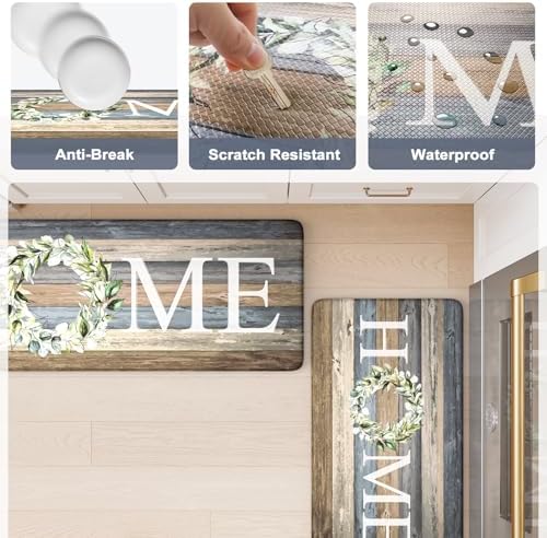 KIMODE Kitchen Floor Mats Cushioned Anti Fatigue Kitchen Rugs Sets of 2 - Image 6
