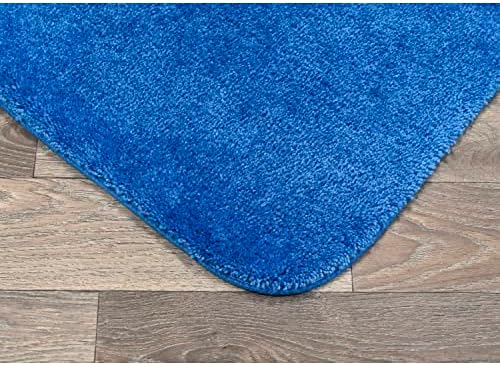 Garland Rug Traditional Nylon Washable Electric Blue 3 Bath Rugs (17" X 24", 21" X 34", 21" X 34") - Soft, Absorbent, and Stylish for Your Bathroom - Image 4