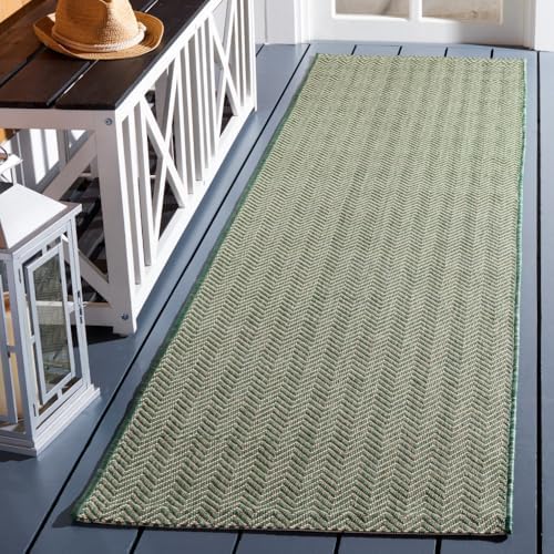 SAFAVIEH Courtyard Outdoor Runner Rug 2'3"x8', Dark Green CY8022-32221 by Unknown