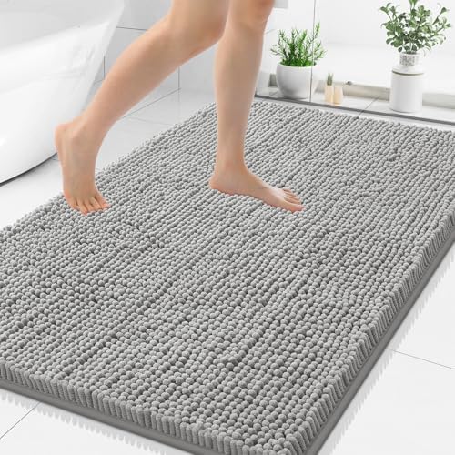 Smiry Bathroom Rugs 40X32, Luxury Chenille Extra Soft Absorbent Bath Mat by Smiry