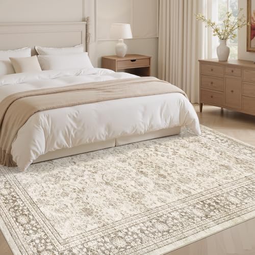 5' x 8' Living Room Area Rug Brown - Image 2