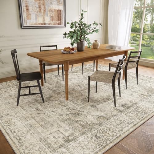 9x12 Area Rugs for Living Room: Washable Bedroom Rug Non Slip Boho Carpet - Image 6