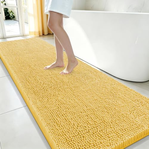 Smiry Bathroom Rugs 70X24, Luxury Chenille Extra Soft Absorbent Bath Mat by Smiry