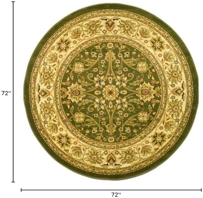 SAFAVIEH Lyndhurst Round Rug 6', Sage & Ivory LNH212C - Image 2