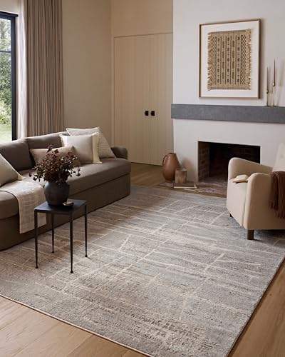 Loloi Amber Lewis Monty Collection MOT-07 Natural/Mist 11'-6" x 15', .50" Pile Height, Area Rug by Unknown