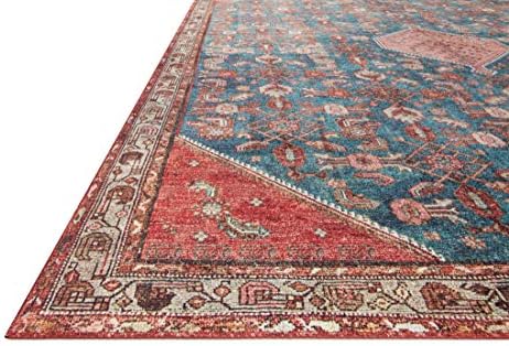 Loloi Layla Marine/Clay 3'-6" x 5'-6" Accent Rug - Image 2