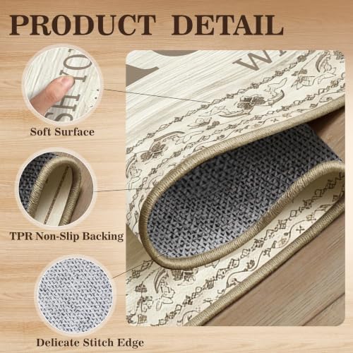 Soft Laundry Room Rug Runner, 20"x60", Washable, Non-Slip Thick Mat - Image 3