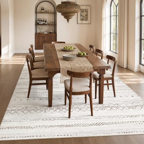 cotiled Boho 10x14 Area Rug for Living Room: Large Moroccan Washable Rug - Image 7