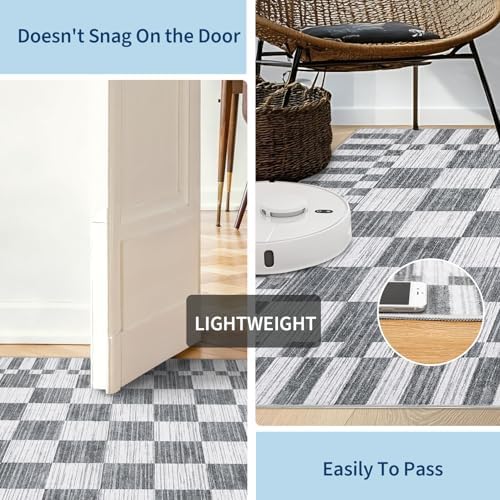 GarveeHome Checkered Rug 3x5 Area Rugs for Living Room Washable Nursey Rug - Image 6