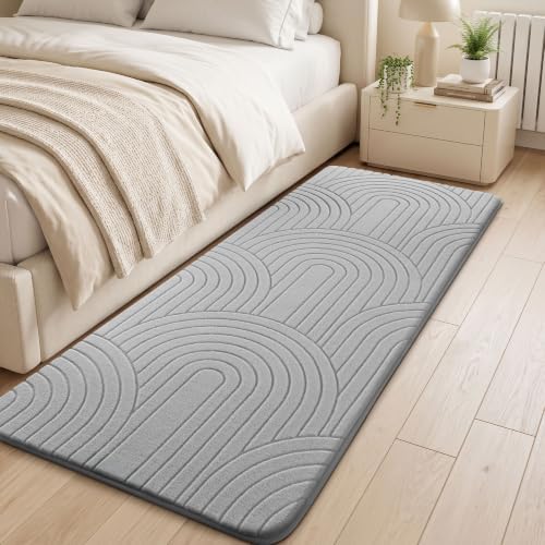 Sour Lemon 2x6 Runner Rug for Hallways Non Slip, Bedroom Modern Grey Rugs - Image 5